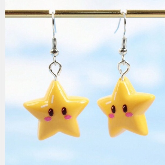 Other - Yellow Star Earrings for Kids